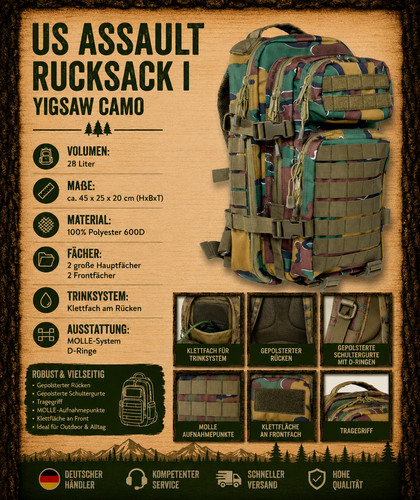 Assault rucksack 28l - assault, i