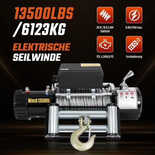 12v elektrische seilwinde 6123 - seilwinde,