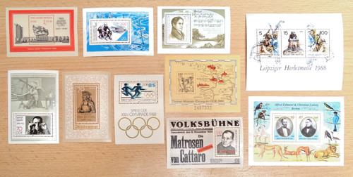 Ddr briefmarken block - , briefmarken-block