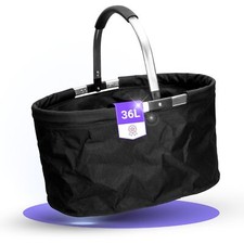 Einkaufskorb "Silandre" faltbarer Einkaufskorb Rund Aluminiumgriff 36 Liter