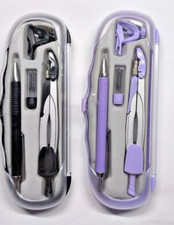 Zirkelset für Schule & Büro – 2 Farben: Schwarz oder Lila – Geometrie-Zubehör