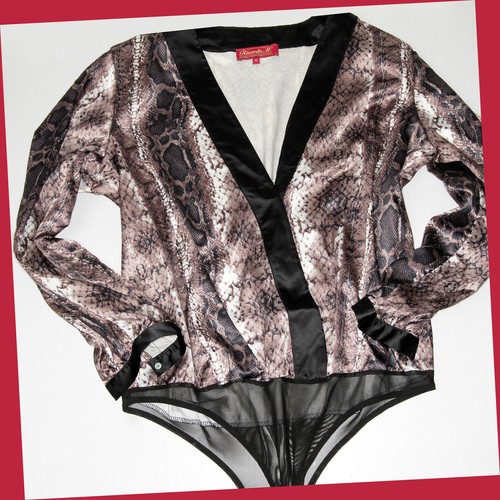 Ricarda satin blusenbody - blusenbody, d46