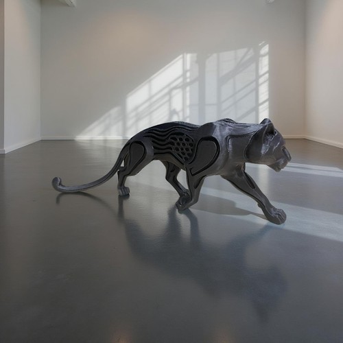Panther figur skulptur - figur,