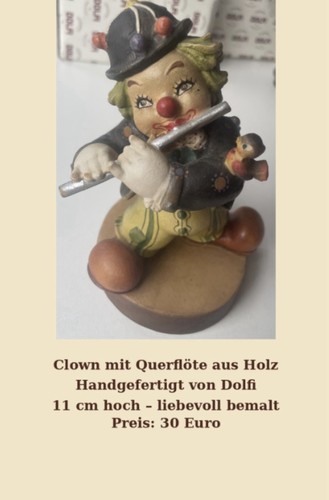Clown mit querflöte dolfi - clown,
