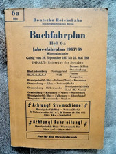 Buchfahrplan Deutsche Reichsbahn Heft 6a Berlin Jahresfahrplan 1967 / 68 