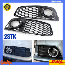 Fur AUDI A4 B8 08-2011 2x Gitter Blende Stoßstange Nebelscheinwerfer Vorne-CHROM