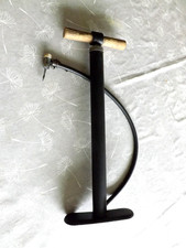 robuste Luftpumpe Standpumpe, Moskwich 403, Metall+Holz+Ledermanschette+Adapter