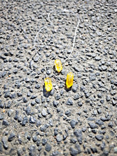 Anhänger Citrin Edelstein Unisex wahlweise auf Kristallband mit Wunschlänge ?