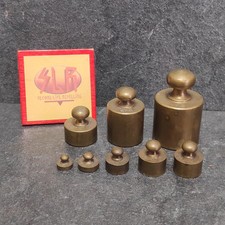 Alte Messing Gewichte Für Waage 8 Stück | 100g; 50g; 20g; 2x 10g; 5g; 2g; 1g