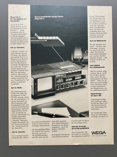 Wega unit fernseher - wega,