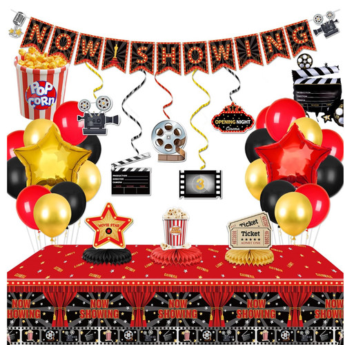 Filmabend deko set banner - filmabend,
