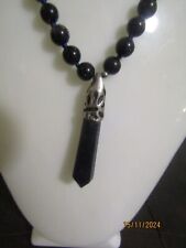 Blutstein Anhänger  mit Kette starker Schutzstein Länge 46cm NEU!