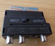 Adapter Scart auf SVideo 3 x Cinch INPUT/OUTPUT-schaltbar