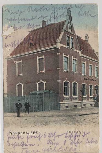 Sandersleben postamt - sandersleben,