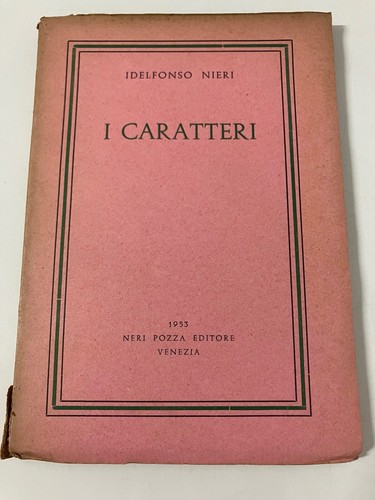 Charatteri idelfonso nieri - i,