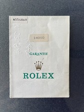 Rolex Garantie Zertifikat -