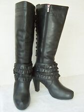 "JETTE JOOP" Gr.40-40,5 Stiefeletten/Stiefel Leder schwarz; TOP-Zustand!!!