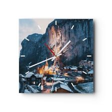 Modern Wanduhr 40x40cm Quadrat