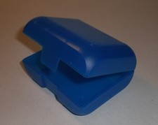 Aufbewahrungsbox Plastikbox Kunststoff mit Deckel klein blau ca. 73 x 95 x 40mm