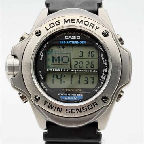 Casio sea pathfinder log - sea,