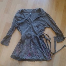 Tunika Colors of the word olivgrün vintage v ausschnitt mit knöpfen rücken...