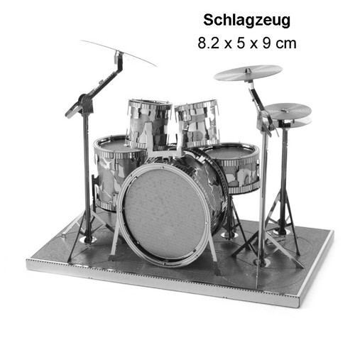 Schlagzeug laser metall - schlagzeug, 3d