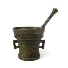 Alter Bronze Mörser + Pistill