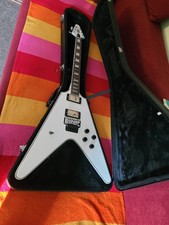 E Gitarre Flying v weiß