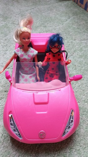 Barbie cabrio pink lady bug - barbie,