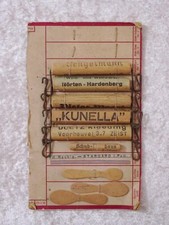 Antike Musterkarte Paketgriffe Eislöffel PH Nachfg. - Stargard Pommern um 1900