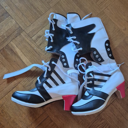 Harley quinn cosplay stiefel - quinn,