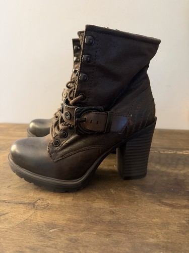 Dunkelbraune stiefeletten - dunkelbraune,