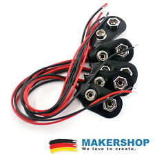 5x 9 Volt Batterie Clip -