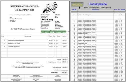 Rechnungsprogramm für - ,