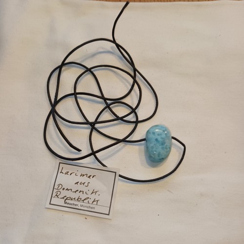 Larimar gebohrt anhänger - larimar,