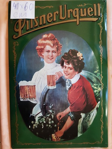 Blechschild pilsner urquell - blechschild,