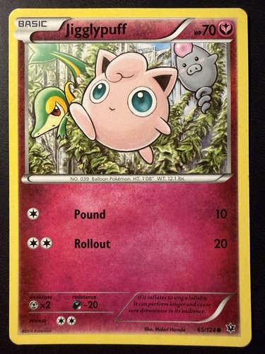 Pokemon jigglypuff 124 xy - jigglypuff,