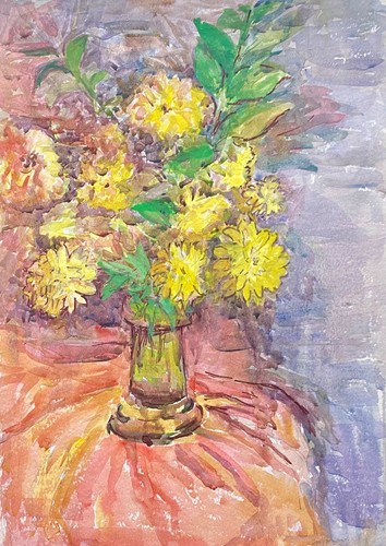 Unsigniertes aquarell - aquarell,, "