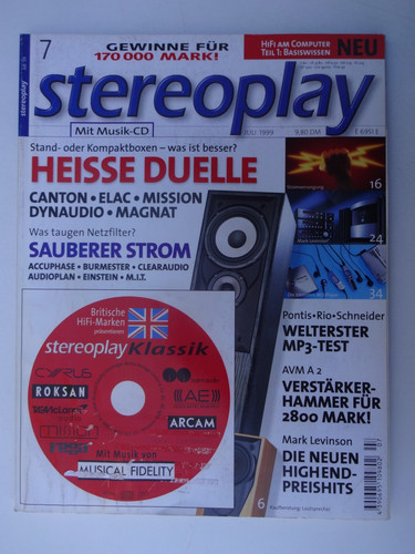Stereoplay canton 730 - stereoplay, 7/99,canton