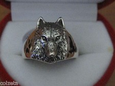 Exquisiter WOLF RING Sterling