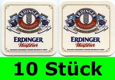 10 Stück Bierdeckel Erdinger Weissbräu Erding Party Bar Theke Tresen Weißbier