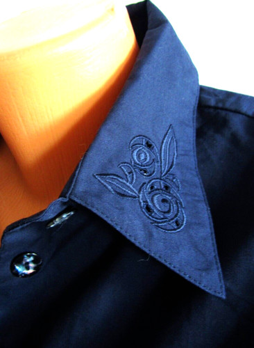 Bluse maria bellesi - bellesi, marineblau