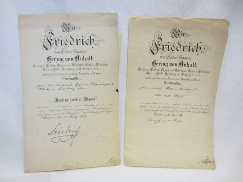 Urkunden landrath wrede - urkunden,