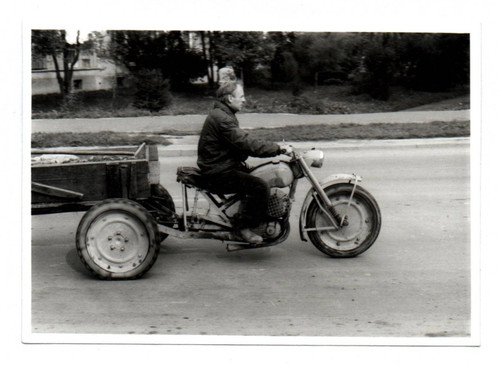 Foto mann motorrad oldtimer - mann,