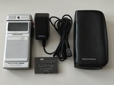 Grundig Stenorette 2050 Diktiergerät Netz-Ladegerät 666 Steno-Cassette 30 Etui