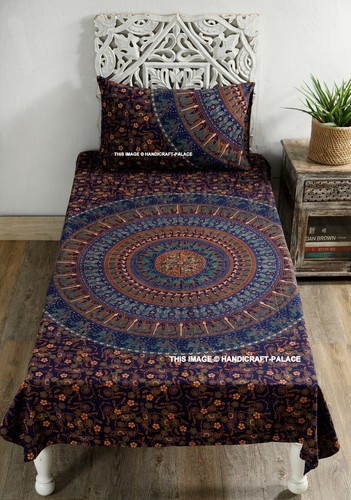 Blau elefant mandala - elefant, druck