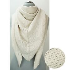 Dreieckstuch Winter Schal Halstuch Strick 20% Wolle weich Struktur 28 Farben 91