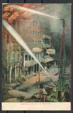 Ansichtskarte Water Tower in Action Feuerwehr/fire brigade Thematik - 04233