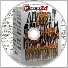 Über 8900 Fonts Schriftarten CD-Rom Schriften truetype design Werbezettel 1A NEU