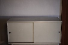 Dieter Rams Vitsoe Container Schiebetüren Regalsystem 606 weiß - Holz